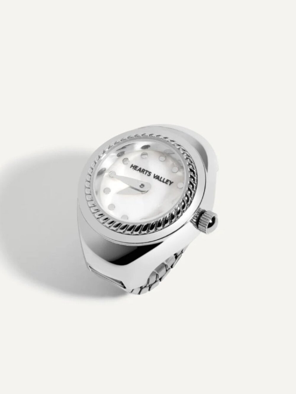 Silver Vivienne Watch Ring Hearts Valley